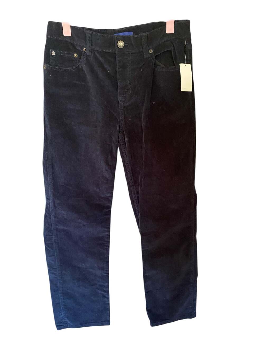 Simply Styled Boys Stretch Corduroy Pants Navy Blazer Size Large 14/16
